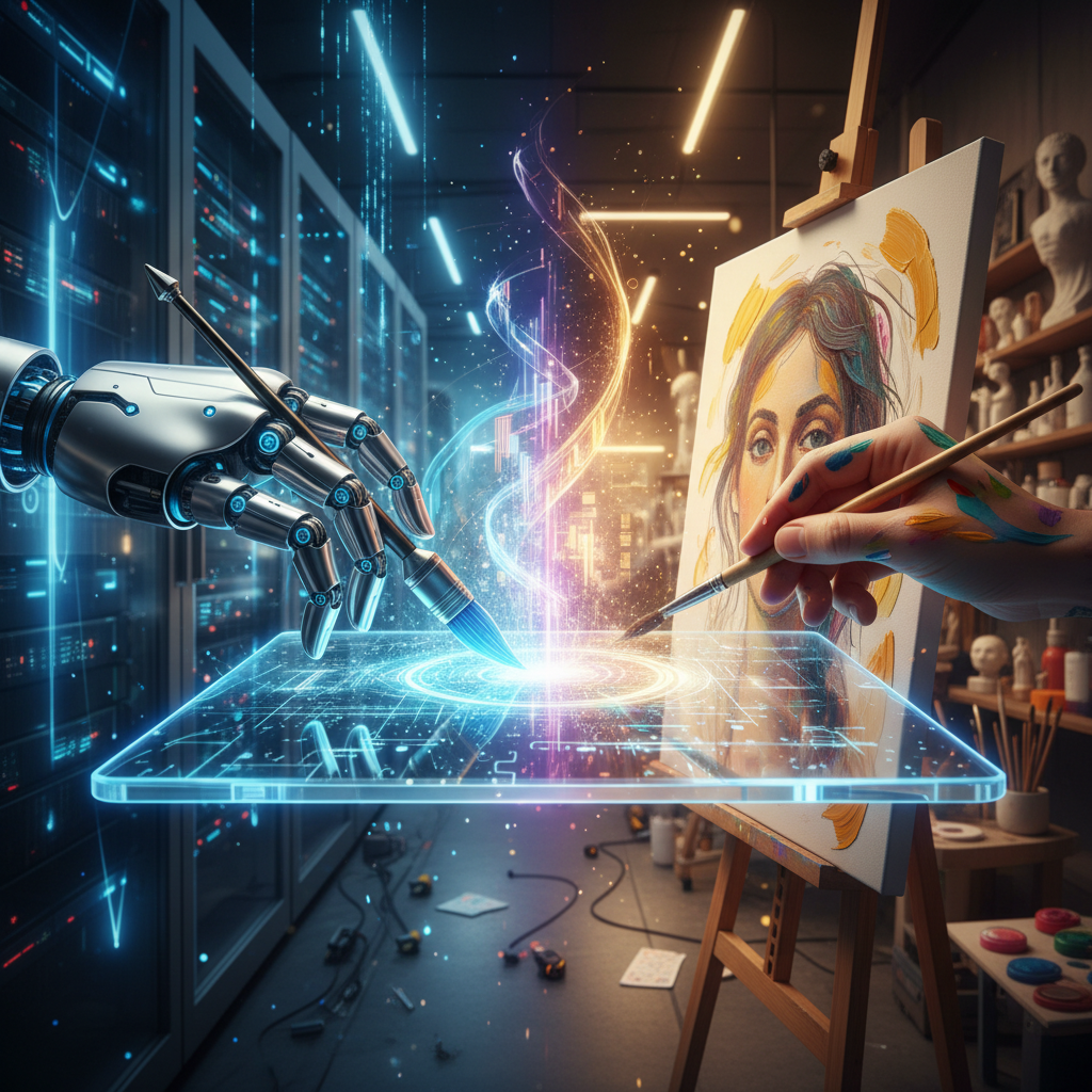 Süni İntellekt və İnsan Yaradıcılığı: Rəqabət, yoxsa Simbioz?