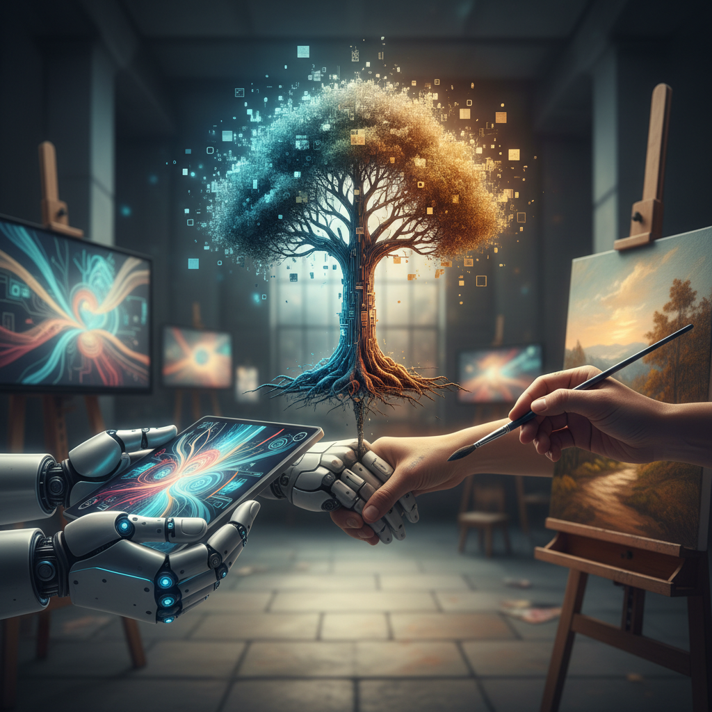 Süni İntellekt və İnsan Yaradıcılığı: Rəqabət, yoxsa Simbioz?