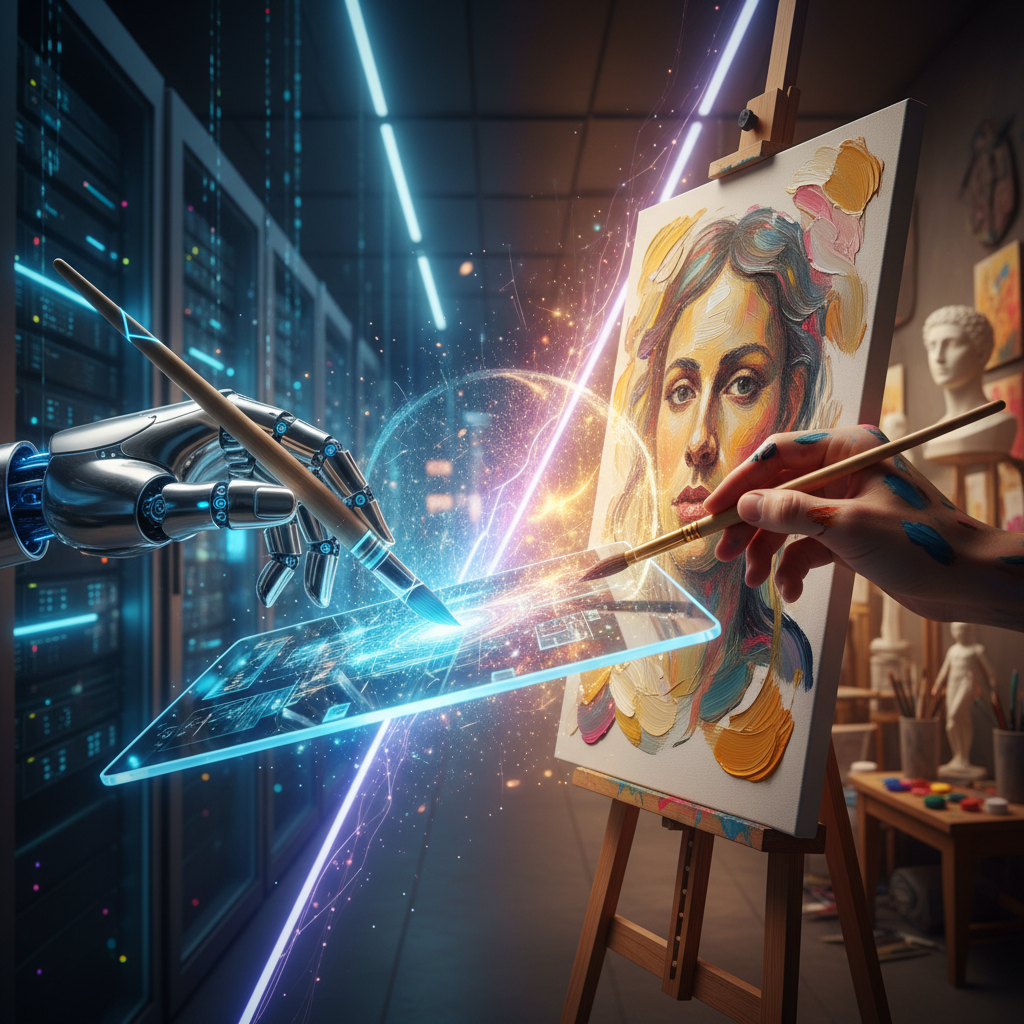 Süni İntellekt və İnsan Yaradıcılığı: Rəqabət, yoxsa Simbioz?