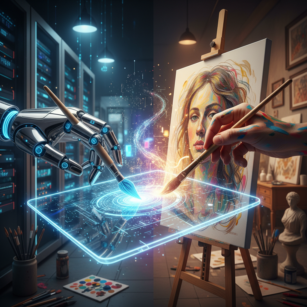 Süni İntellekt və İnsan Yaradıcılığı: Rəqabət, yoxsa Simbioz?