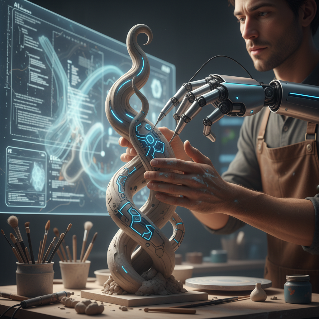 S&uuml;ni İntellekt və İnsan Yaradıcılığı: Rəqabət, yoxsa Simbioz?