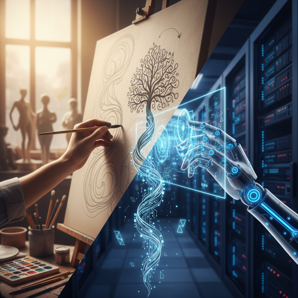 Süni İntellekt və İnsan Yaradıcılığı: Rəqabət, yoxsa Tamamlayıcılıq?