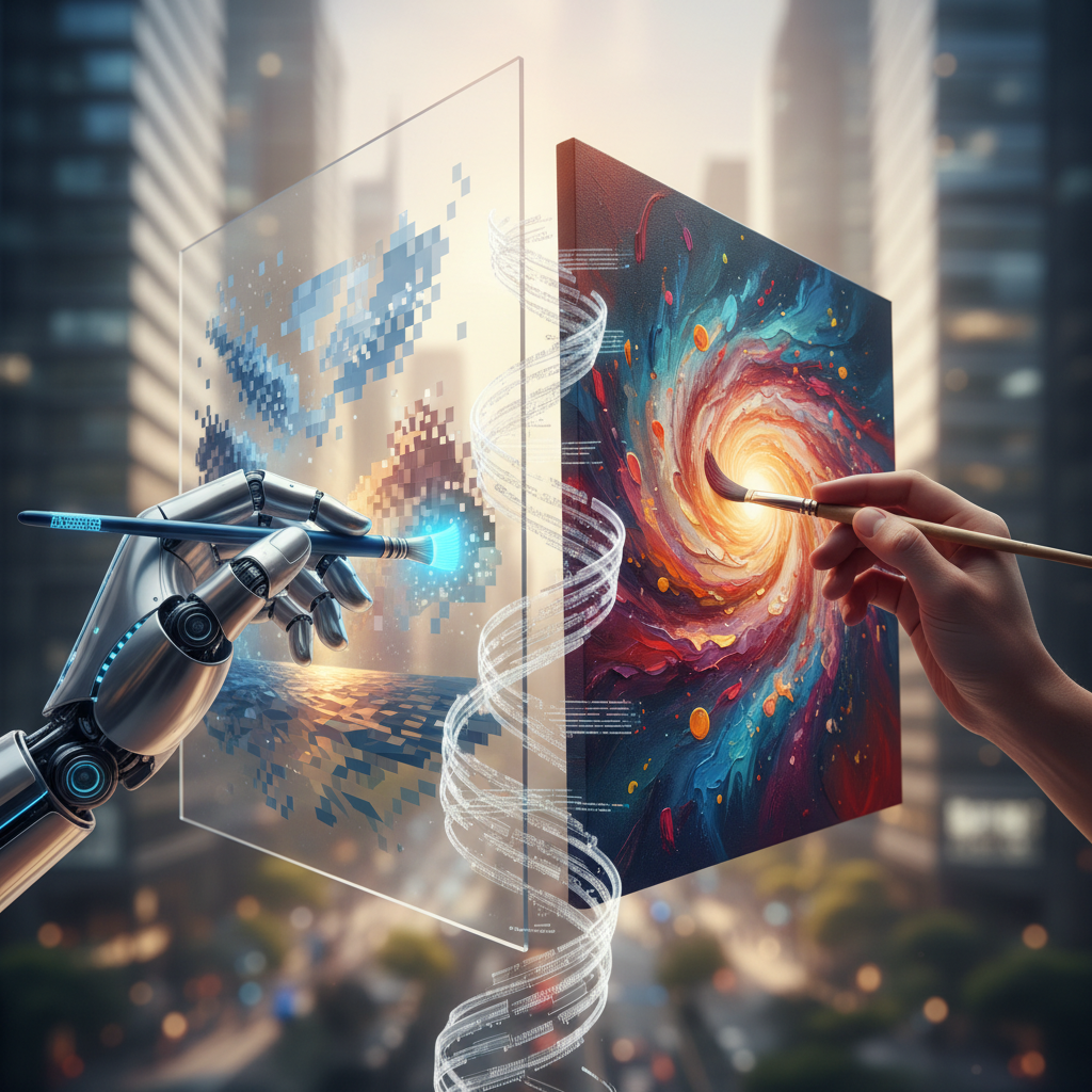 Süni İntellekt və İnsan Yaradıcılığı: Rəqabət, yoxsa Qüvvələrin Birləşməsi?